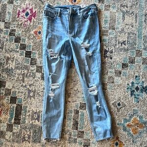 Old Navy Light Blue Distressed Jeans